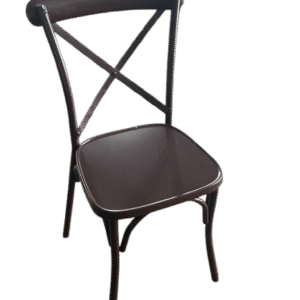 Stylish Cross-Back Wooden Chair for Modern Interiors